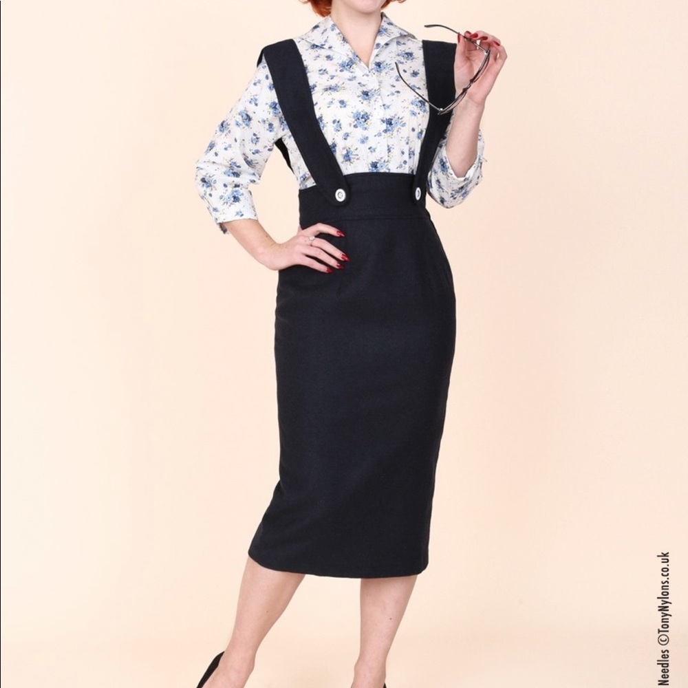Vivien of Holloway Pinafore Pencil Skirt